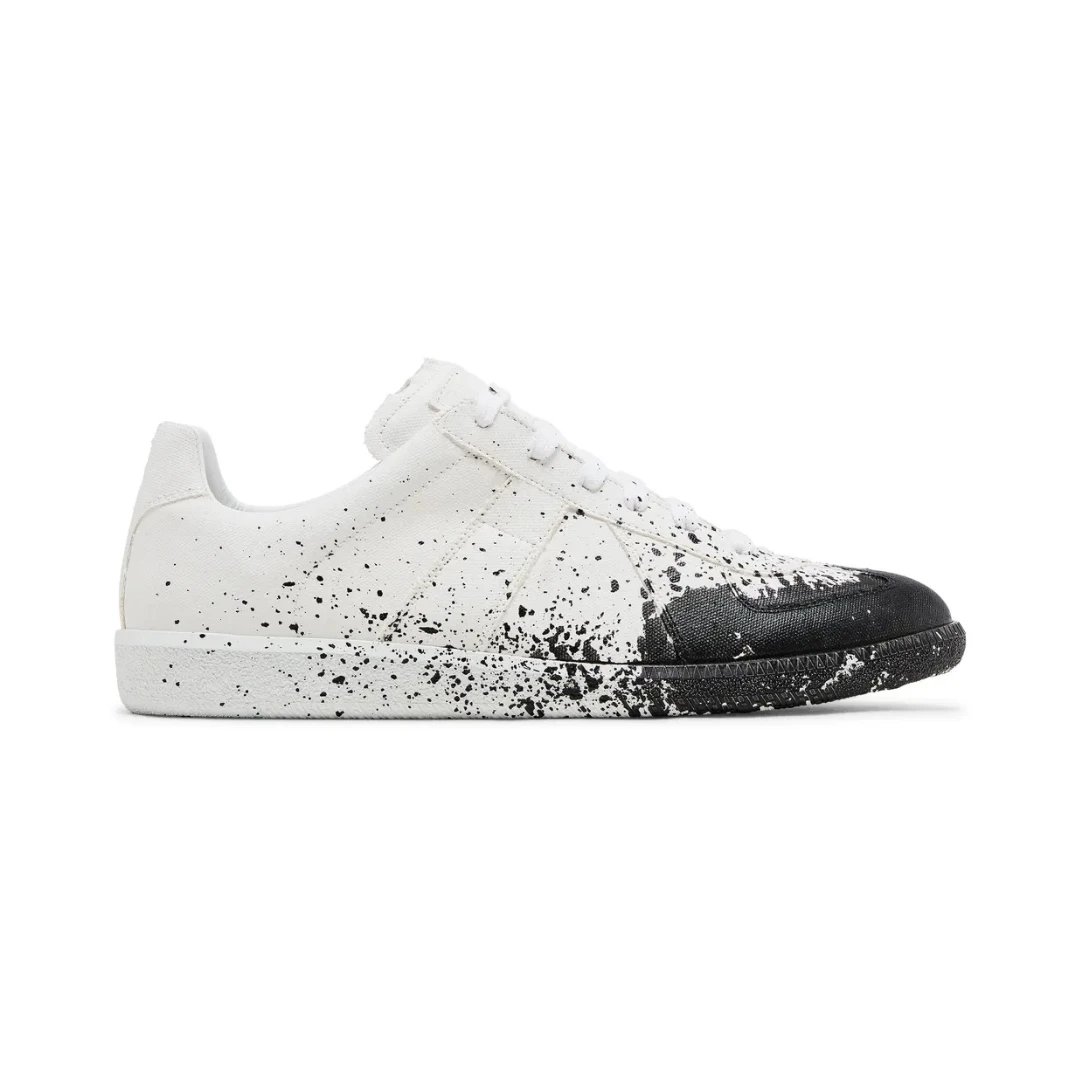 Paint Splatter - White Black (customized color matching is non refundable and non exchangeable)