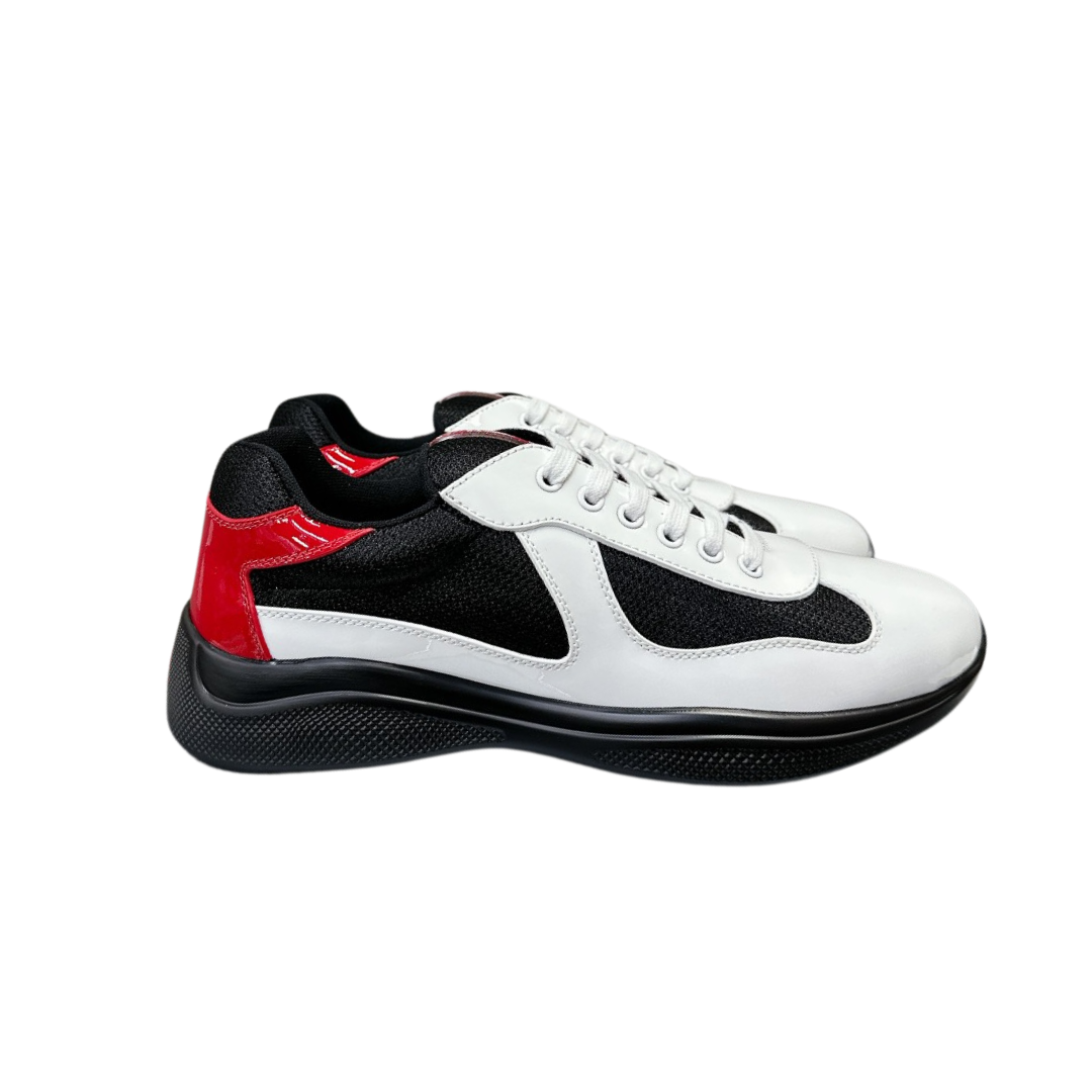 Prada Sneakers America's Cup — Black Red White
