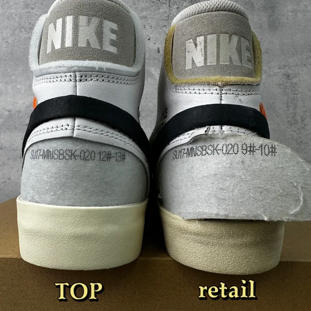 Nike Sneakers Blazer Mid Off-White collaboration high-top product detail image 9
