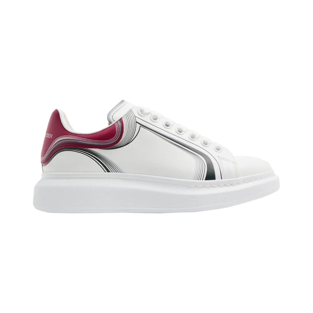 Alexander McQueen Sneakers Oversized Sneaker — Curve Tech - Garnet