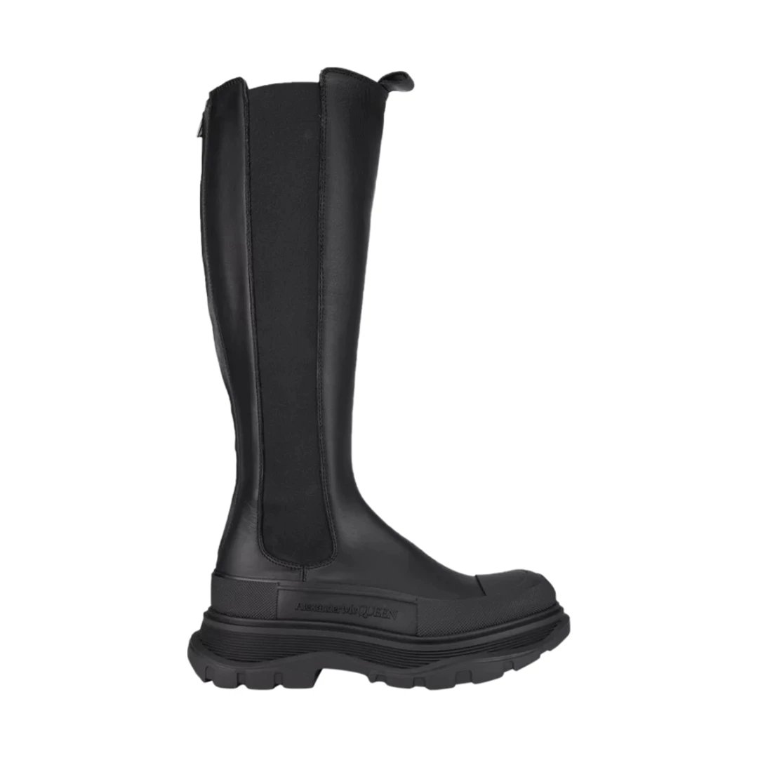 Alexander McQueen Boots Tread Slick platform Chelsea — High Boot Black