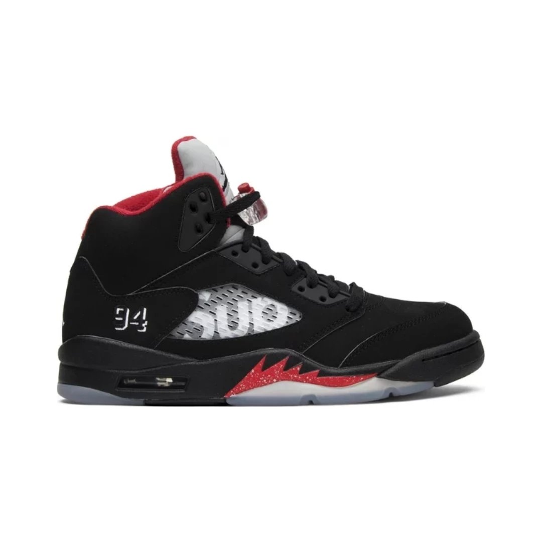 Jordan Sneakers Air 5 — Supreme Black