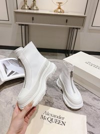 Zip Boots White