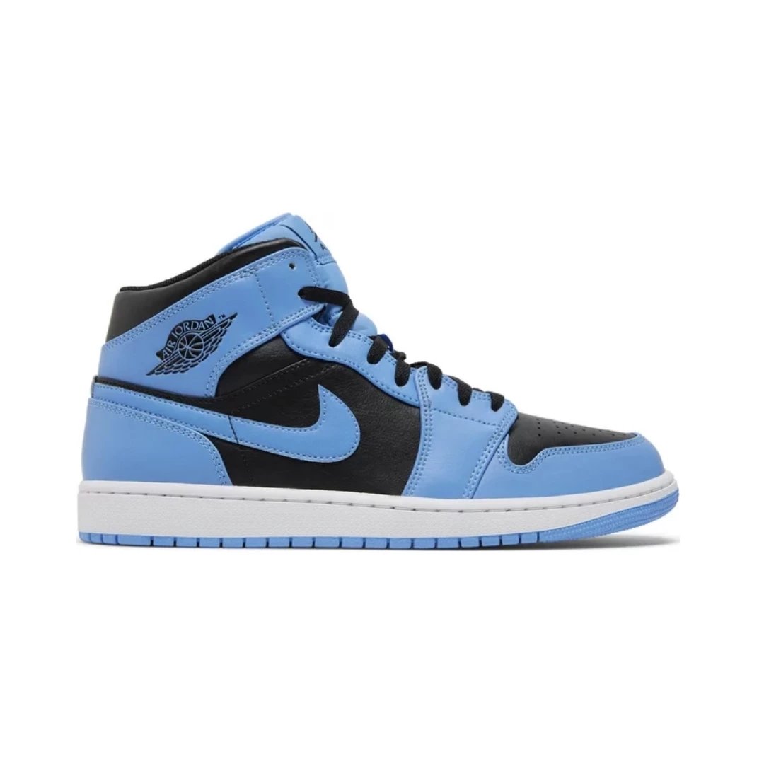 Jordan Sneakers Air 1 Mid — University Blue Black