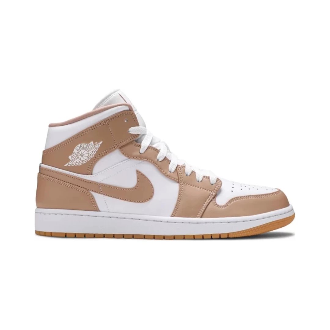Jordan Sneakers Air 1 Mid — Tan Gum