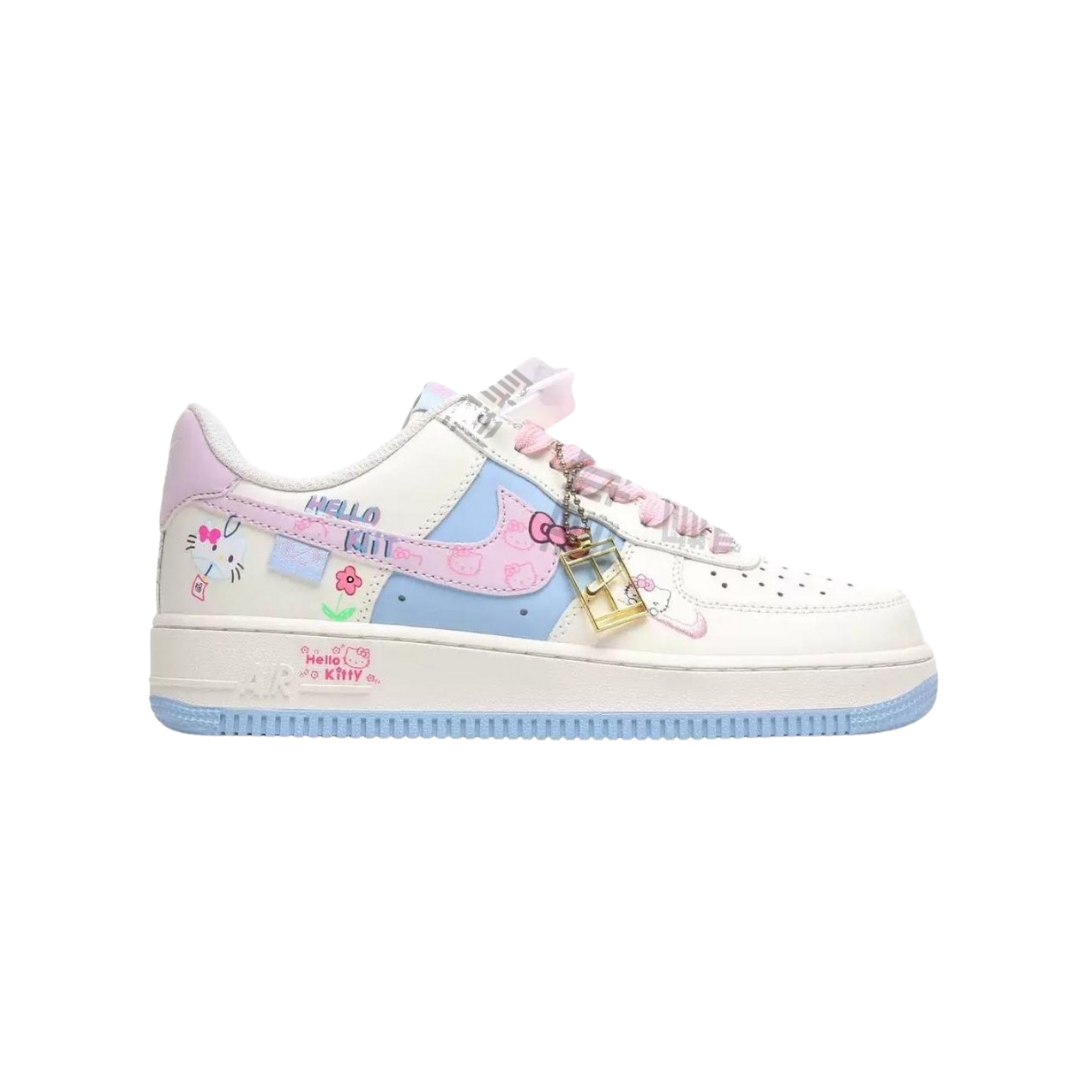 Nike Sneakers Air Force 1 Low — White and blue pink