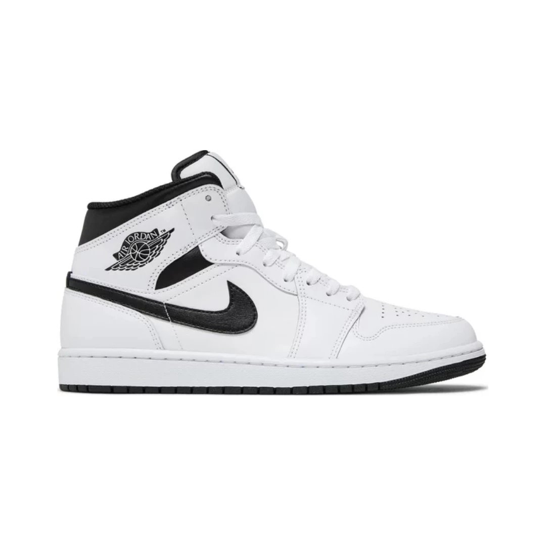 Jordan Sneakers Air 1 Mid — White Black