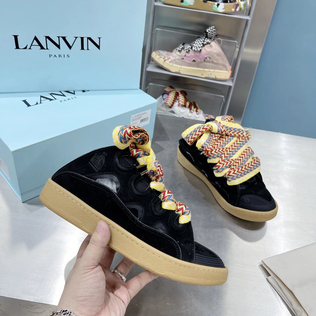 Lanvin Sneakers Curb — Black Half-Slip