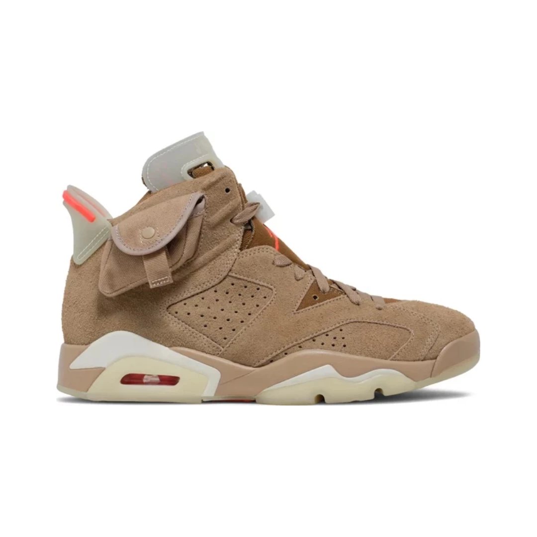 Unbranded Sneakers High-top basketball with side pouch — Travis Scott British Khaki