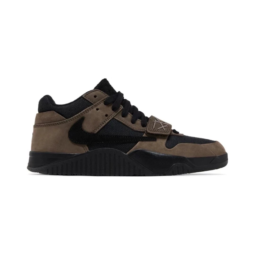 Nike Sneakers Jumpman Jack with forefoot strap and reverse Swoosh — Dark Mocha