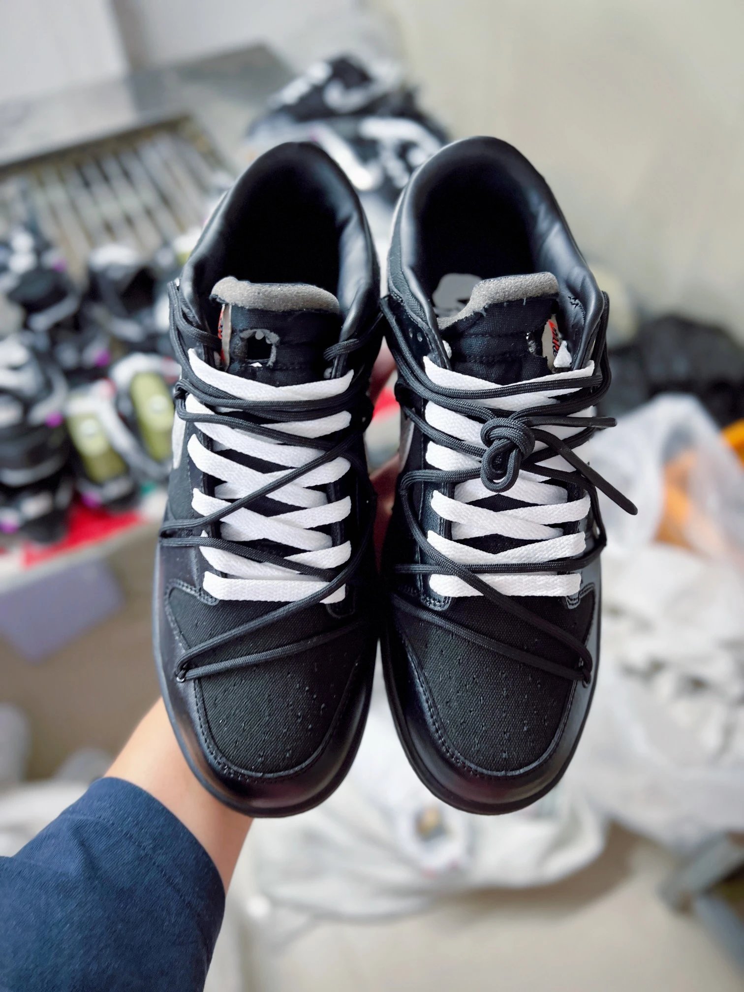Nike Sneakers Dunk Low x Off-White with exposed lace overlay image 14