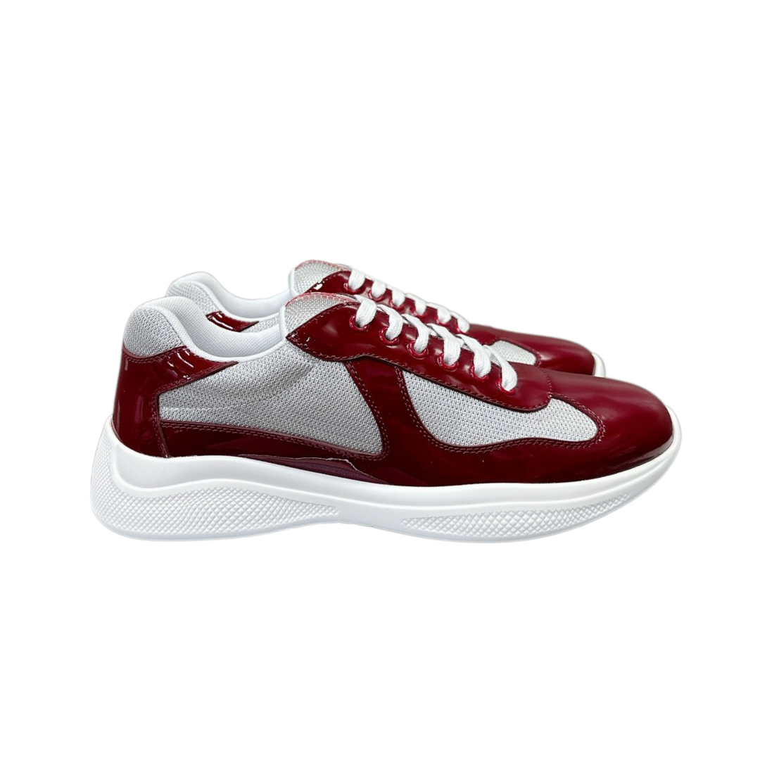 Prada Sneakers America's Cup — Burgundy White