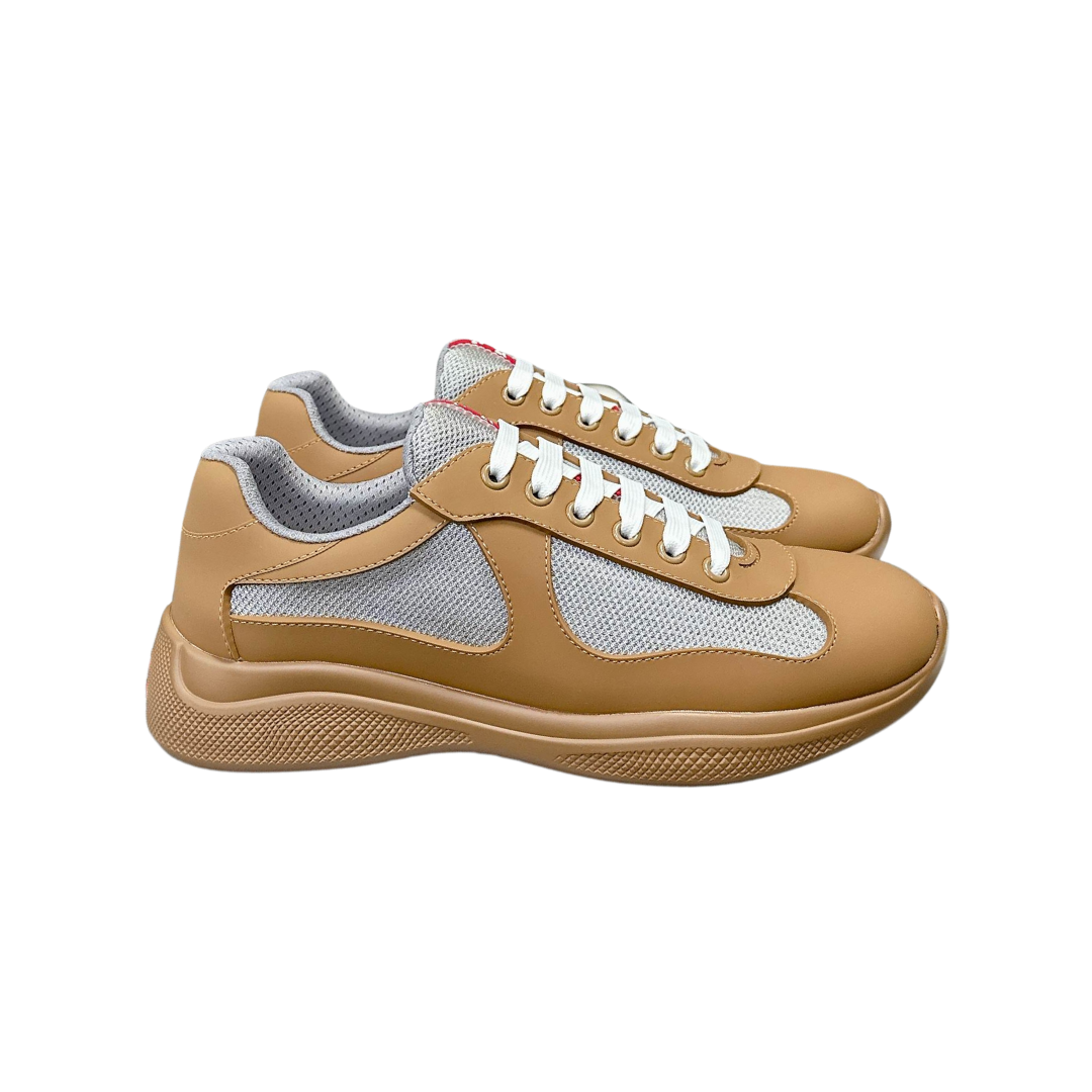 Prada Sneakers America's Cup — Brown Grey