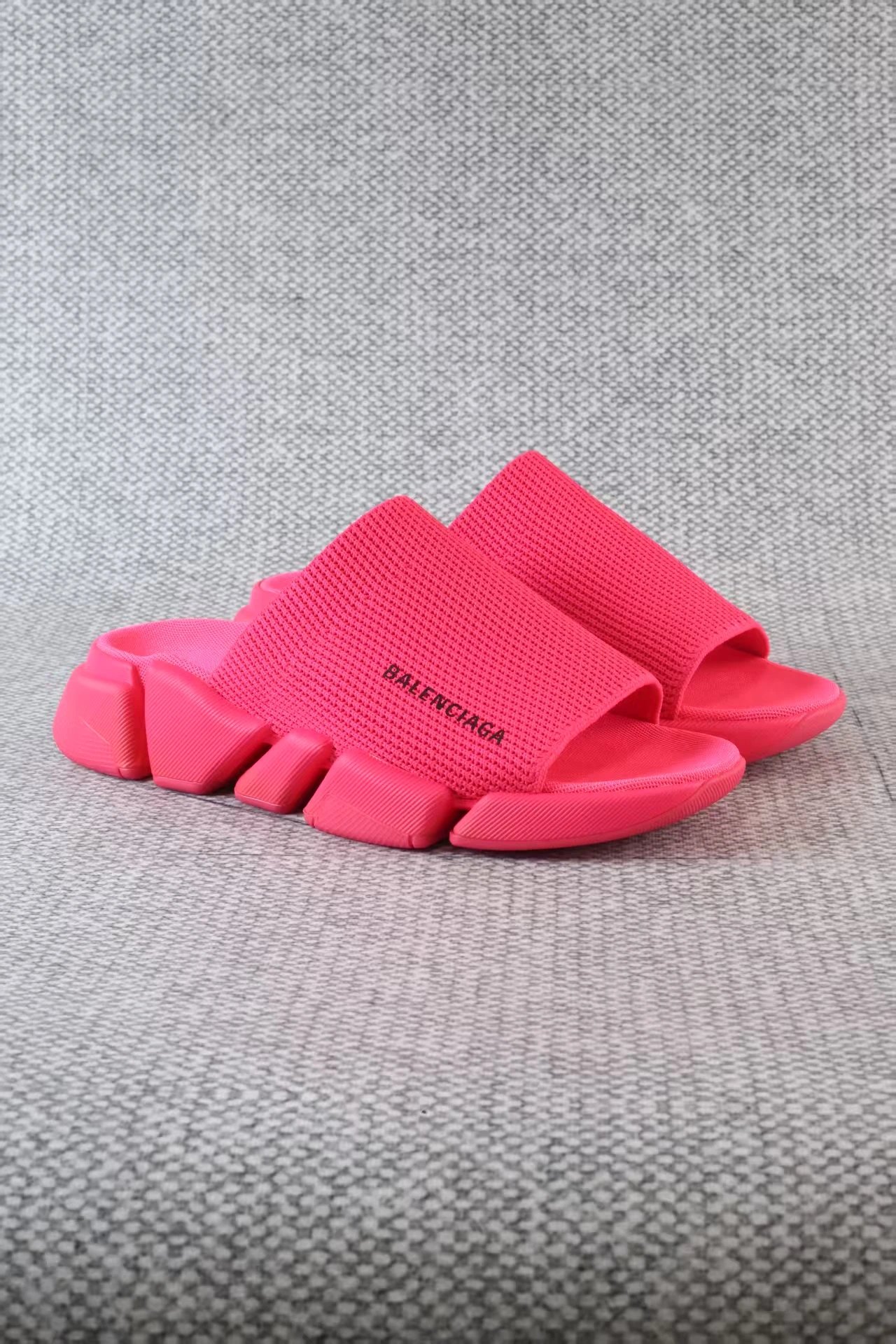 Balenciaga Slippers Logo Knit with Segmented Sole image 4
