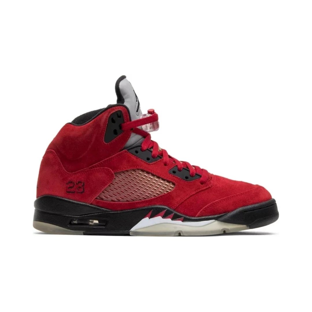 Jordan Sneakers Air 5 — Raging Bull Red Suede