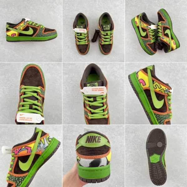 Nike SB Dunk Low St. Patrick’s Day Green Gold Sneakers - 11