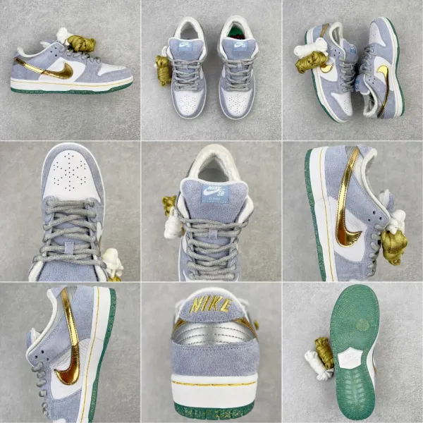 Nike SB Dunk Low St. Patrick’s Day Green Gold Sneakers - 12