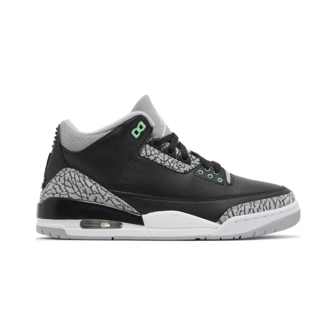 Jordan Sneakers Air 3 — Green Glow