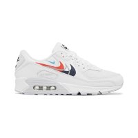 Multi Swoosh - White Bright Crimson