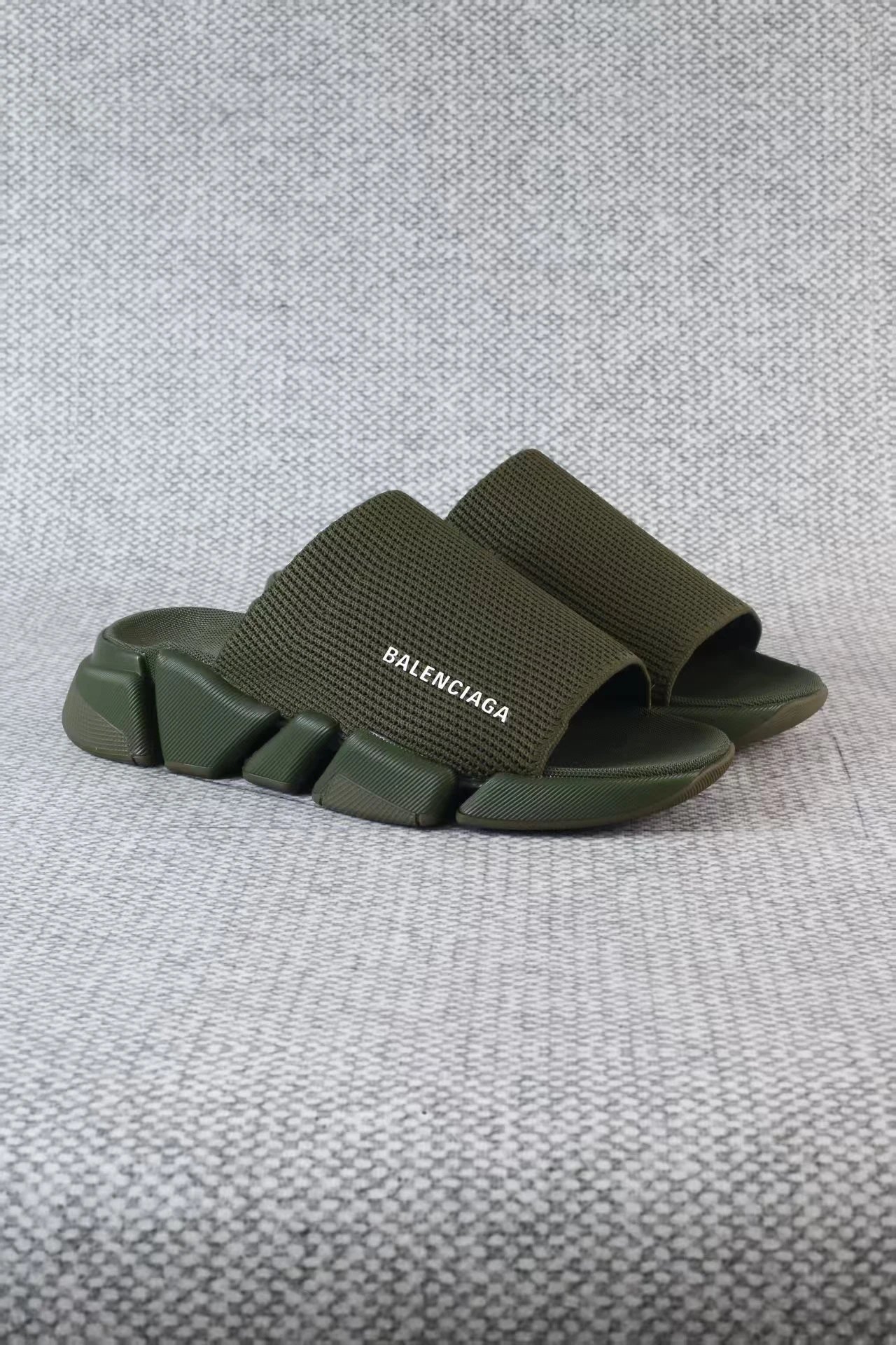Balenciaga Slippers Logo Knit with Segmented Sole image 5