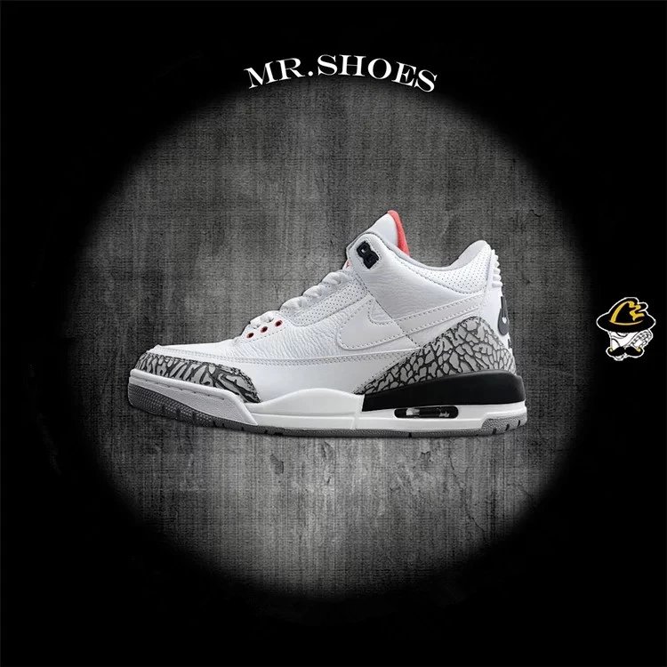 AJ3 乔丹 Air Jordan 3 Retro JTH 手稿超级碗篮球鞋 AV6683-160