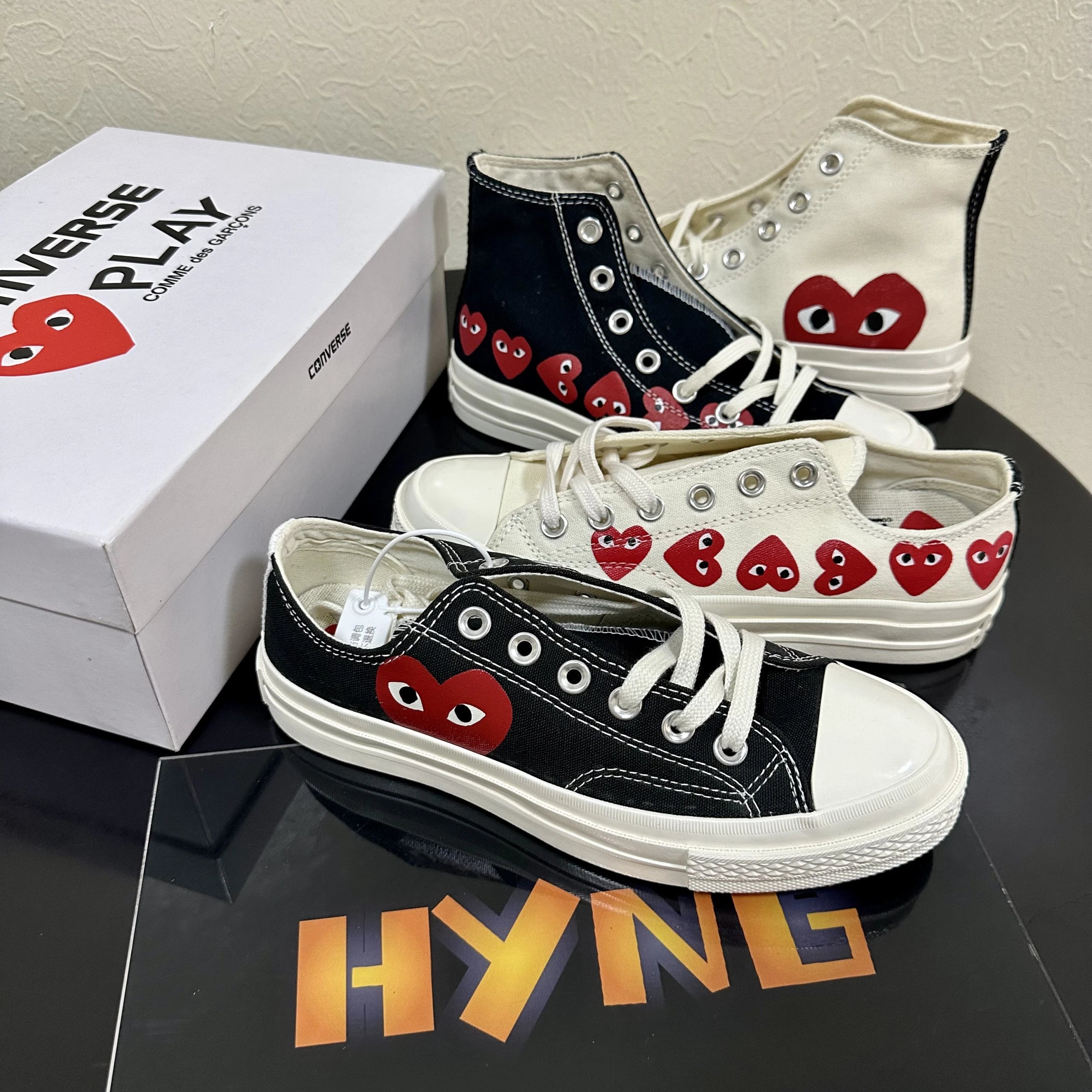 CDG Converse 1970s Heart Collaboration Canvas