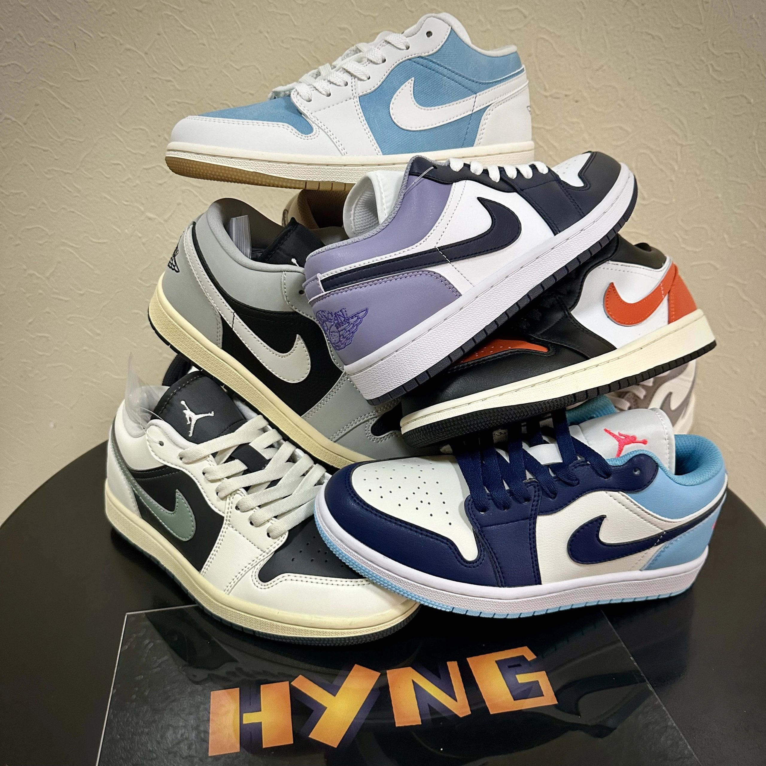 AJ1 Low Denim Ice Blue Smoke