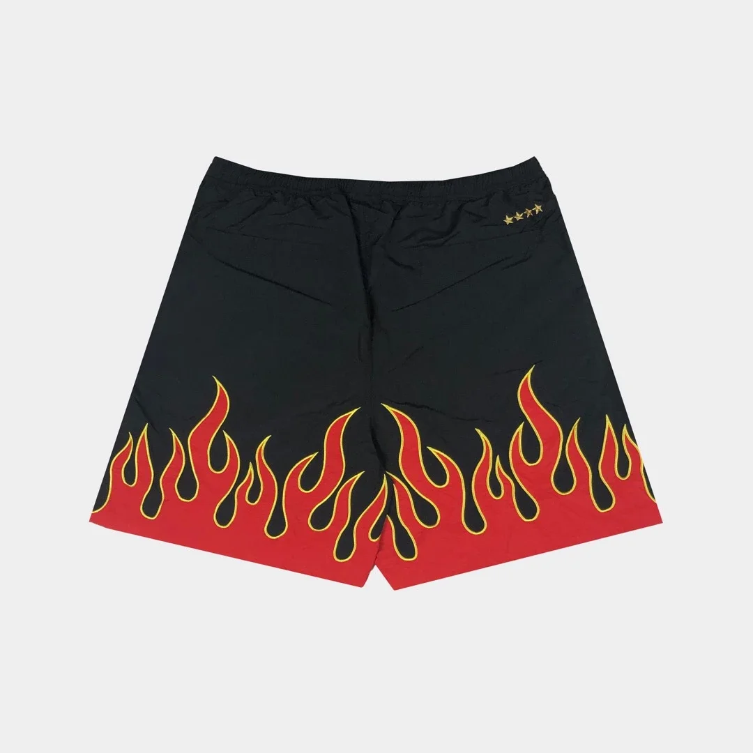 F.C.R.B FIRE FLAME SHORTS 19SS 火焰刺绣短裤