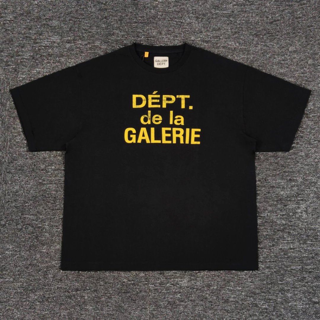 GALLERY DEPT. 2023SS vintage big logo printed short sleeve shirt tee distressed large text printed vintage craft distressed short sleeve t-shirt