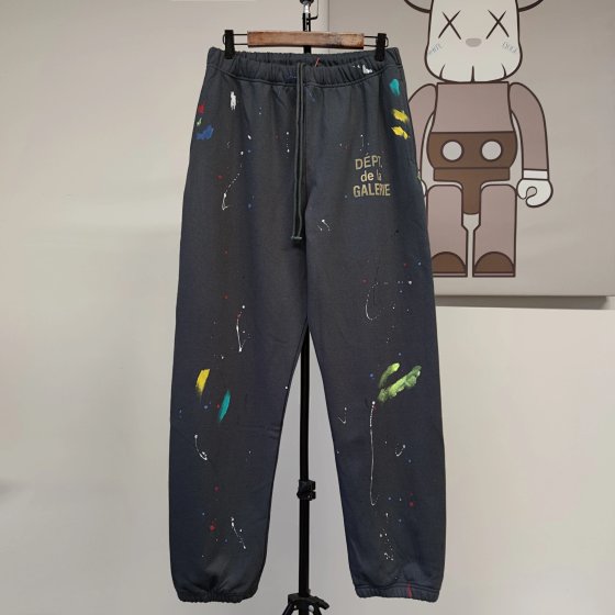 Gallery Dept 2020fw artificial splash-ink pants hand-painted graffiti splash-ink drawstring sweatpants
