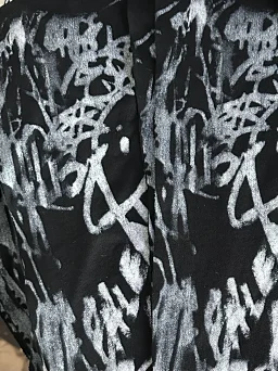thumbnail for [scheduled] Skater black muddy show graffiti jacket