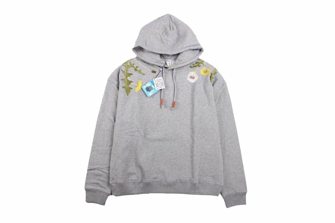 Loewe 23SS Dandelion Floral Embroidered Hoodie