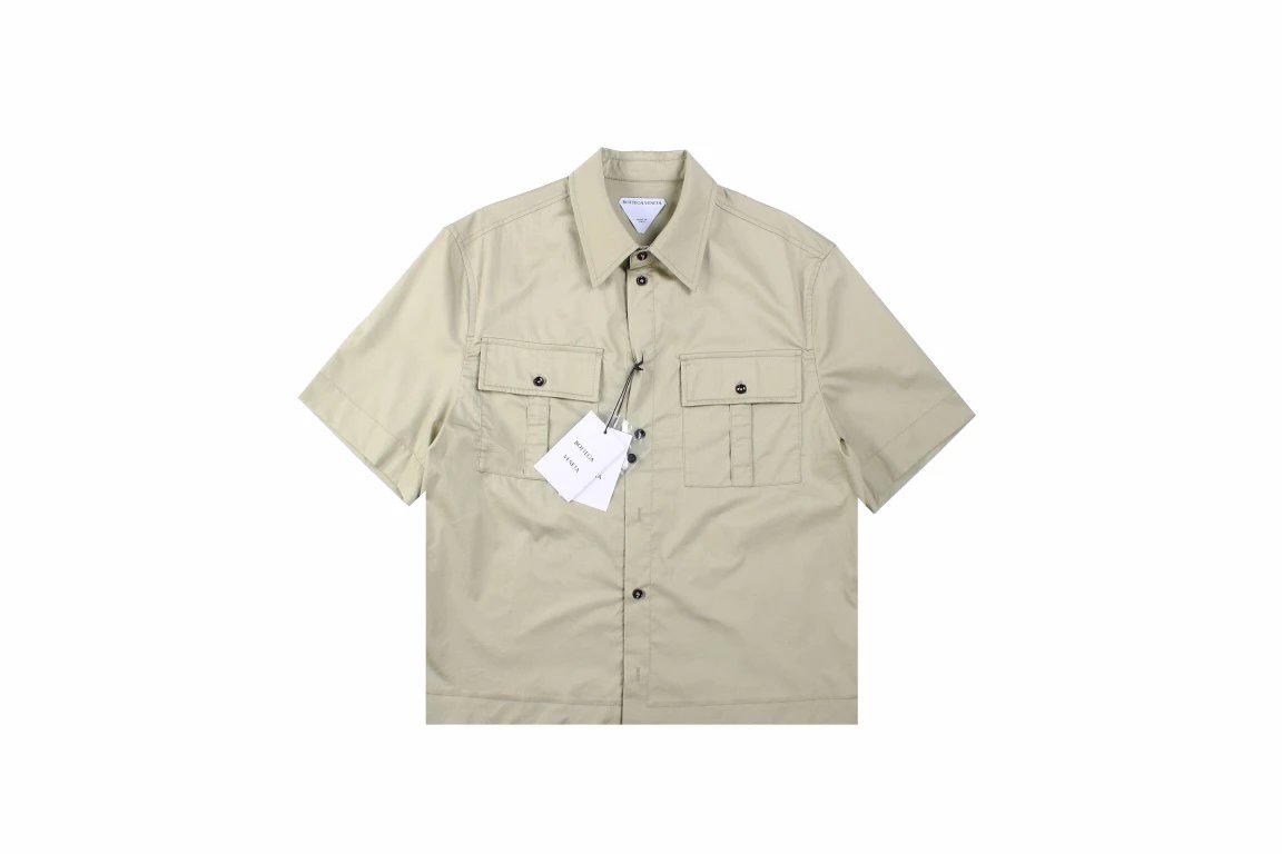 BOTTEGA VENETA Ploughman BV 23SS Cotton silk short sleeve shirt