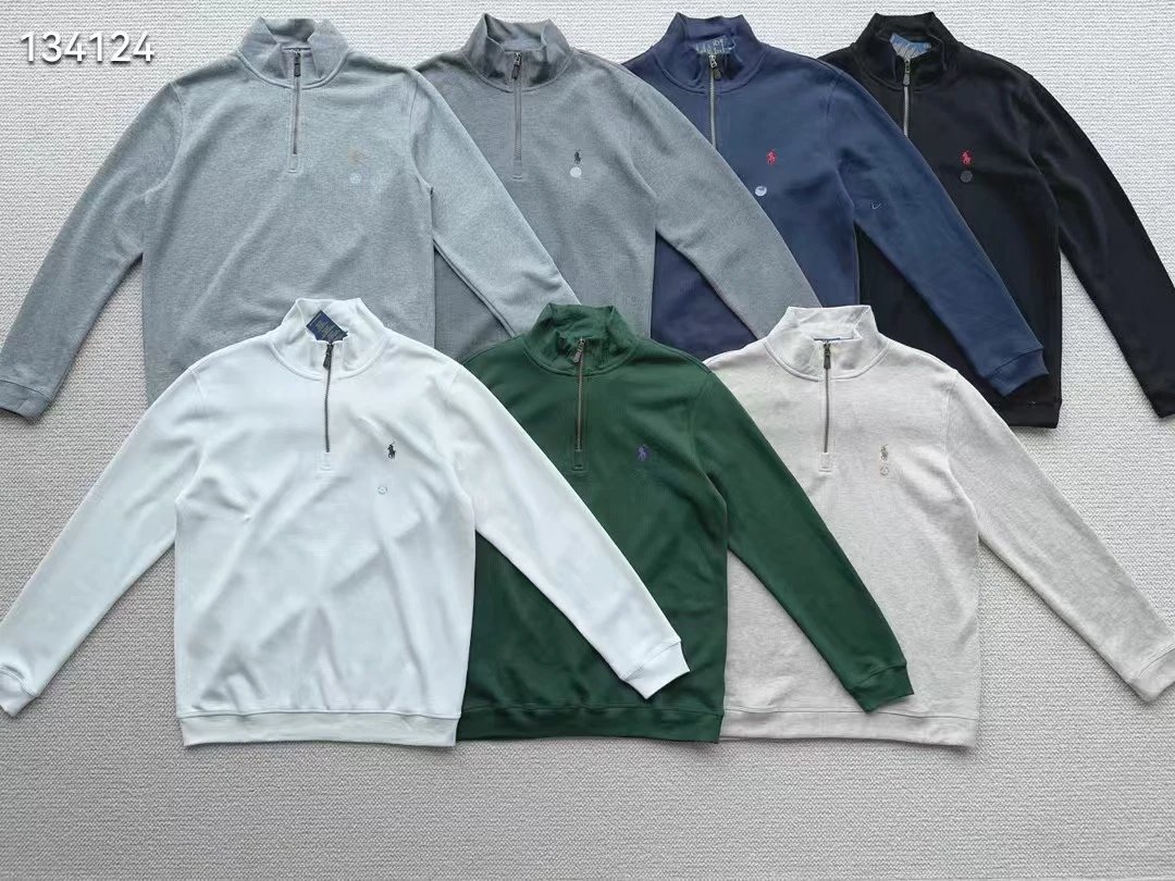 7个颜色可选怎么穿搭都随意!拉夫劳沦POLO RALPH LAREN男士经典款纯棉半拉链上衣!