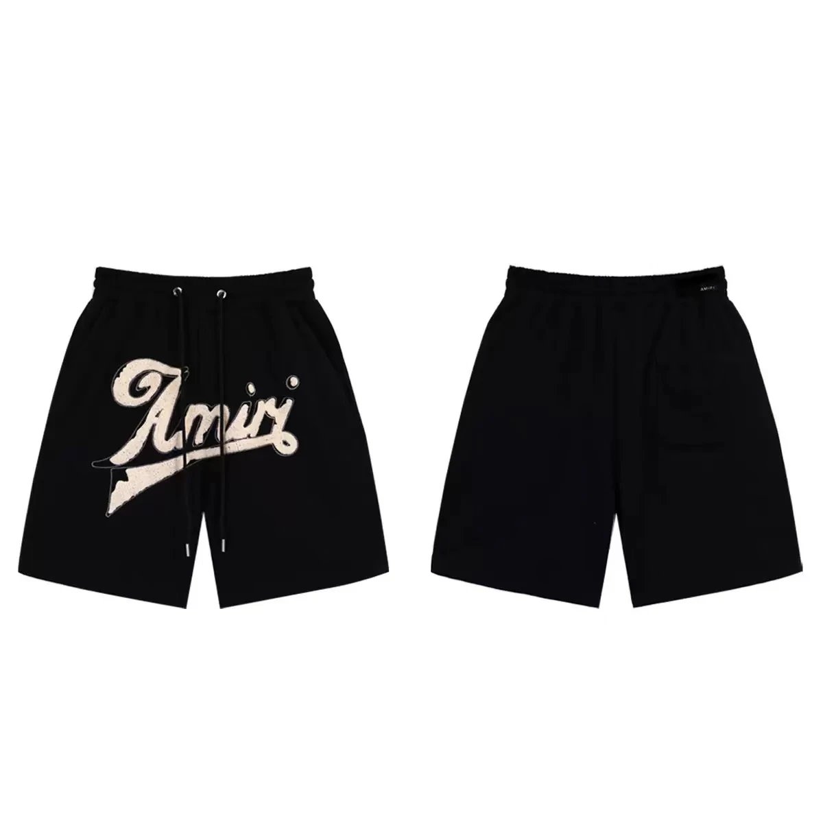 Amiri Logo Black Casual Shorts