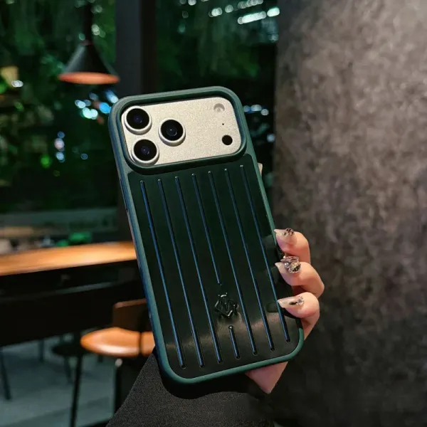 Design Ribbed Texture Navy Blue Phone Case - 21