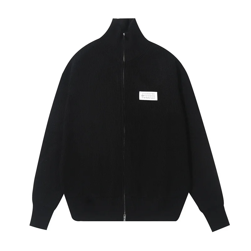 Maison Margiela Black And White Striped Crewneck Sweater