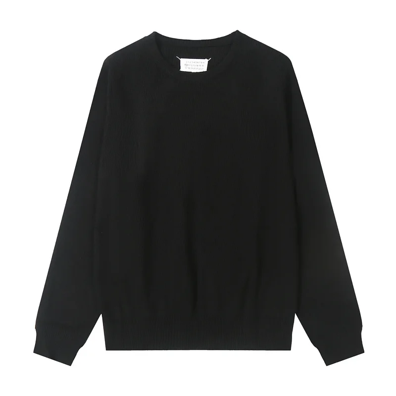Maison Margiela Black And White Striped Crewneck Sweater
