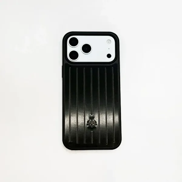 Design Ribbed Texture Navy Blue Phone Case - 23