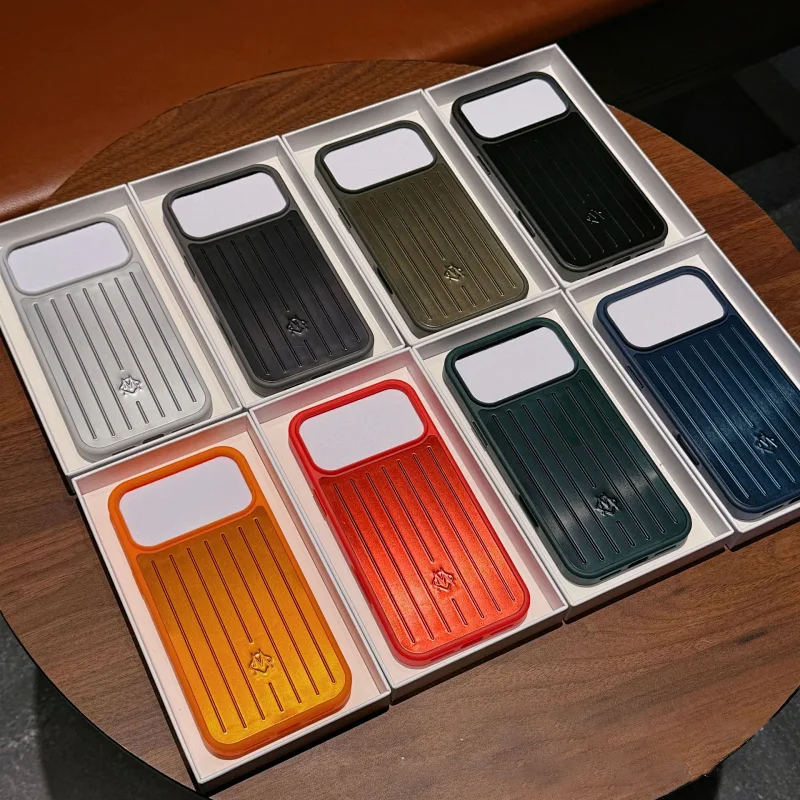 Design Ribbed Texture Navy Blue Phone Case - 4