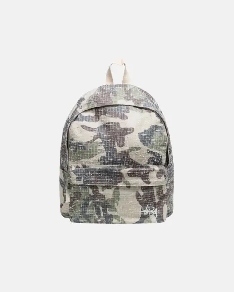 Stussy Mini Backpack Camo Print Casual Backpack - 1