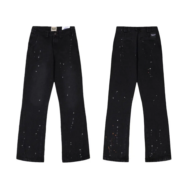 Gallery Dept. Paint Splatter Beige Wide Leg Trousers