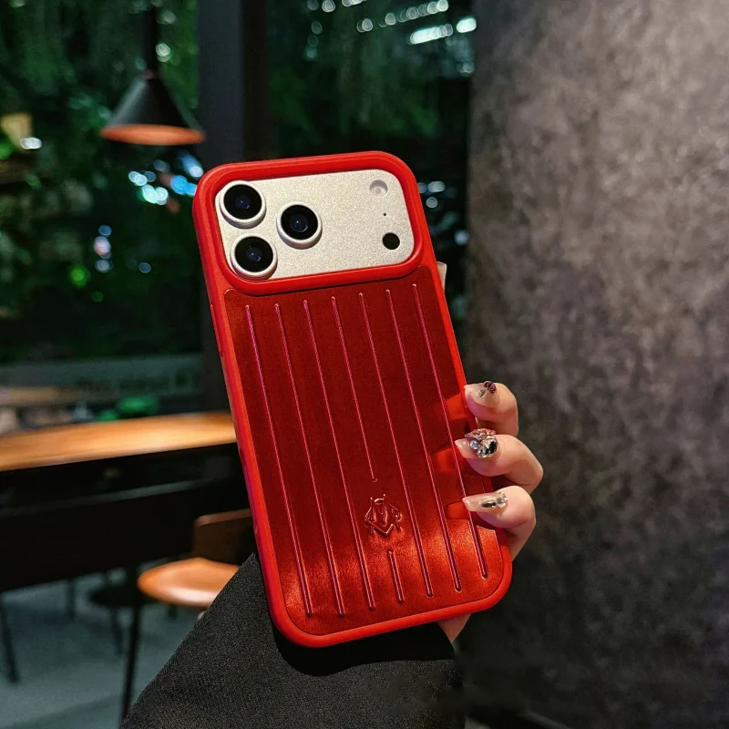 Rimowa Phone Case Red Aluminum-Style Phone Case