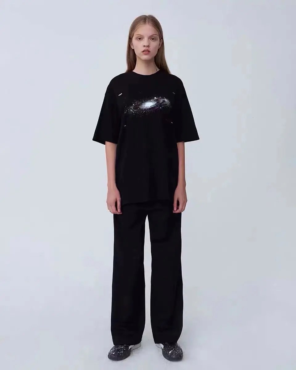Ader Error Irregular Crew Neck Tee