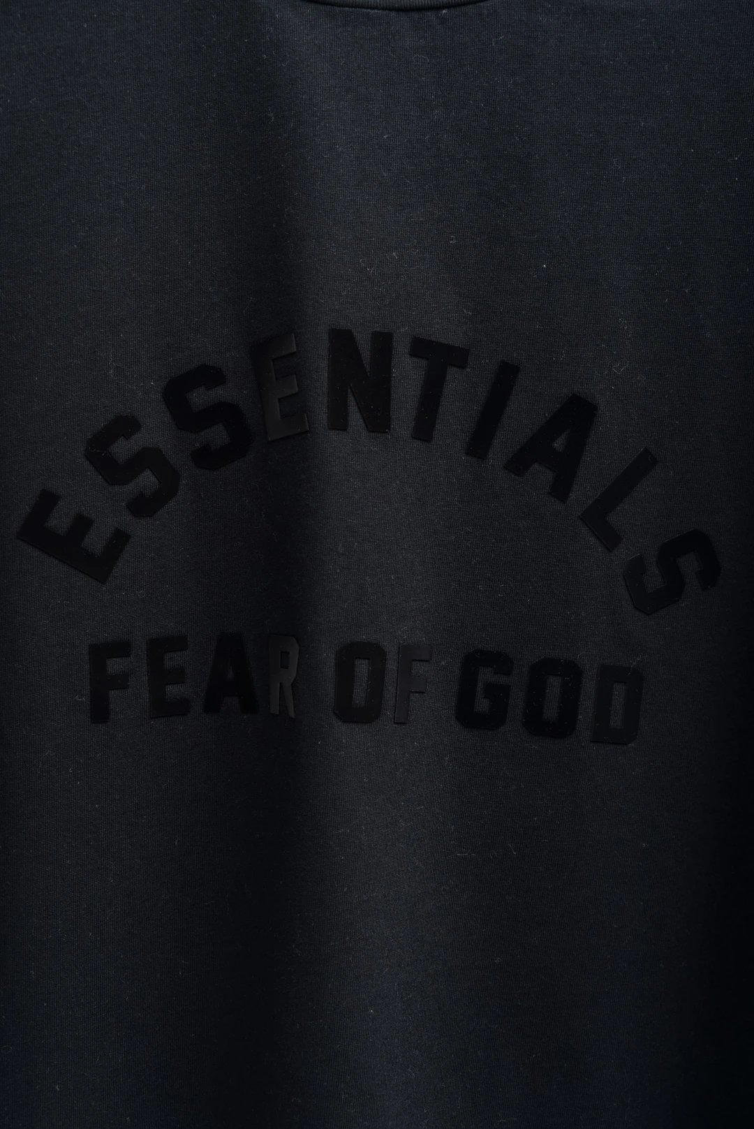 Fear of God Essentials Logo T-Shirt Black - 30
