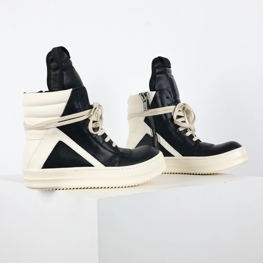 Rick Owens DRKSHDW Ramones High-Top Sneakers Black / Off-White
