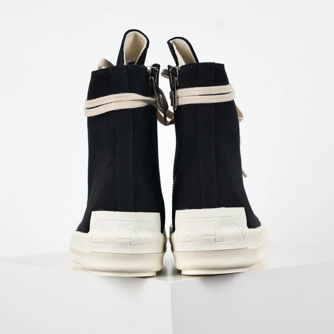 Rick Owens DRKSHDW Ramones High-Top Sneakers Black / Gray - 34