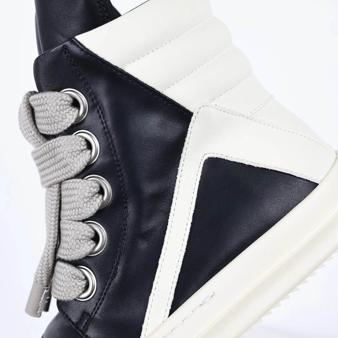 Rick Owens DRKSHDW Ramones High-Top Sneakers Black / Gray - 11