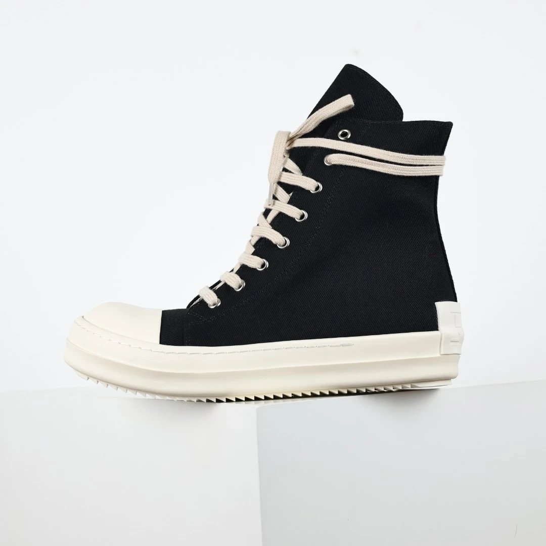Rick Owens DRKSHDW Ramones High-Top Sneakers Black / Gray - 35