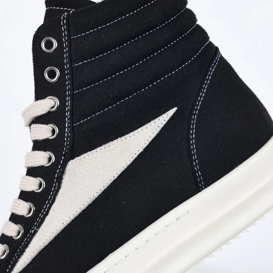Rick Owens DRKSHDW Ramones High-Top Sneakers Black / Gray - 38